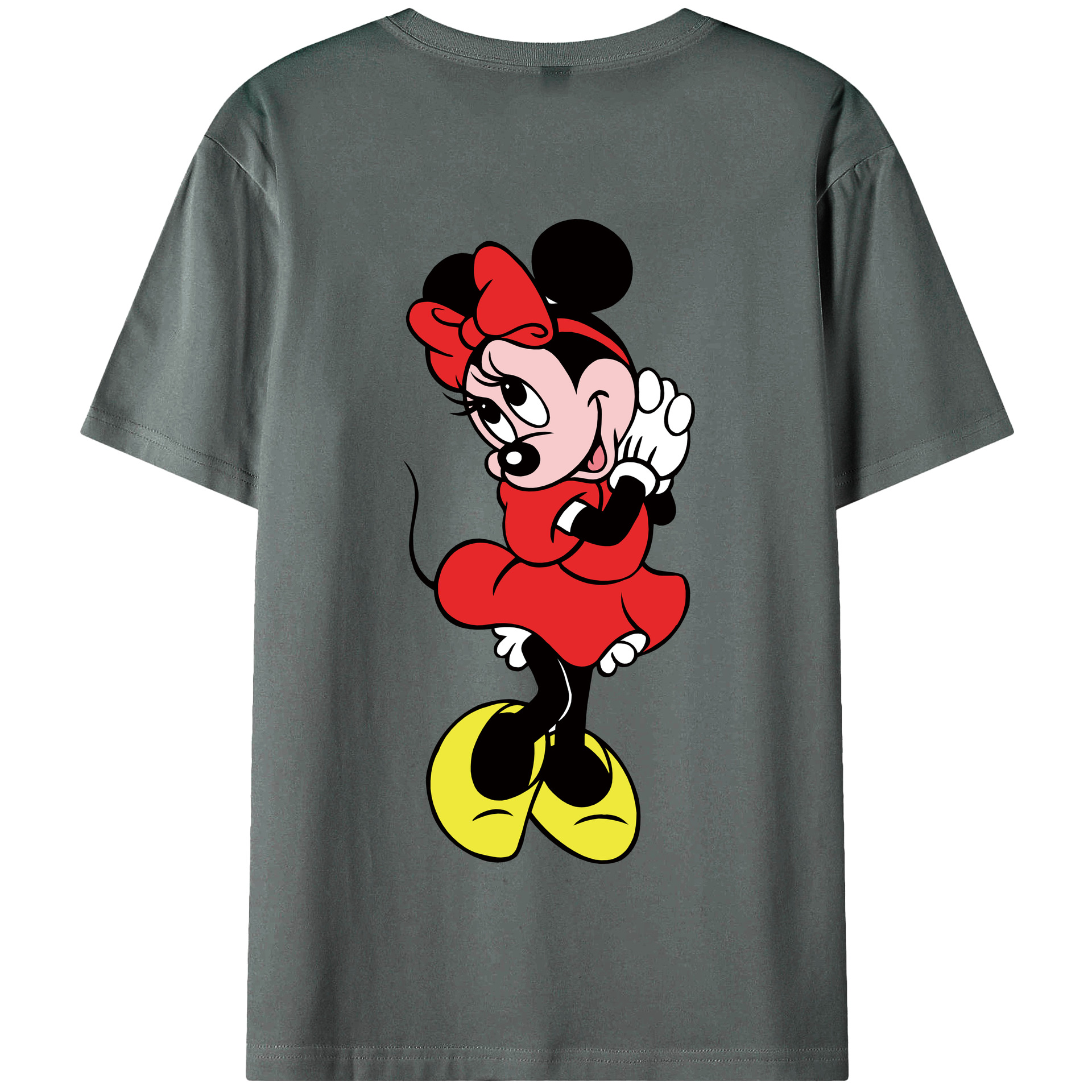 （画像用） ミッキーマウス Mickey Mouse 綿100％半袖Tシャツ（背面プリント）